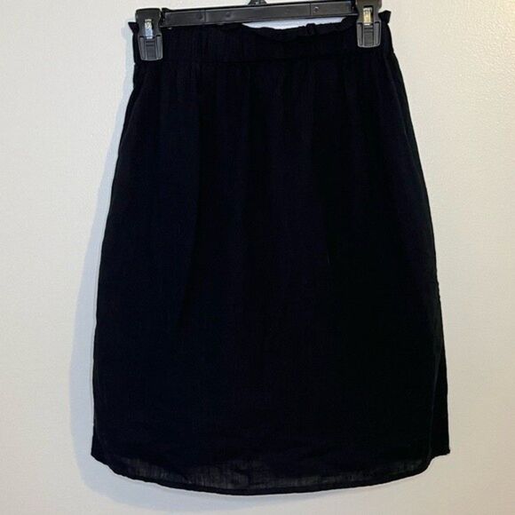 SHEIN Paperbag Waist Belted Skirt Black Size Medium (6) - Picture 3 of 6